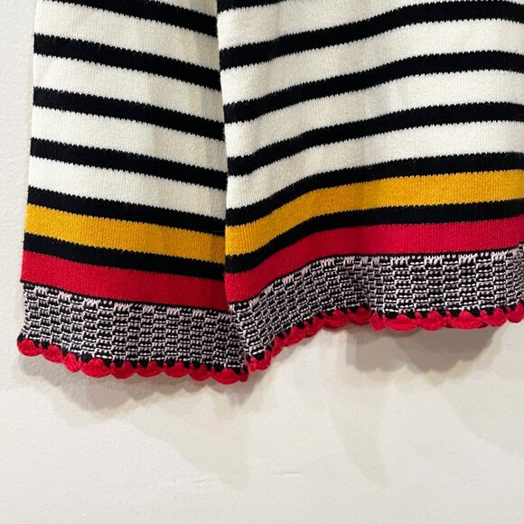 EUC Y2K Multicolor Stripe Cotton Blend Sweater XS - Picture 3 of 6